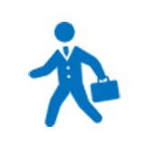 通勤するサラリーマン